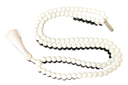 White Jade Mala Necklace (8mm Beads) - Peace, Harmony, and Healing for All Zodiac Signs