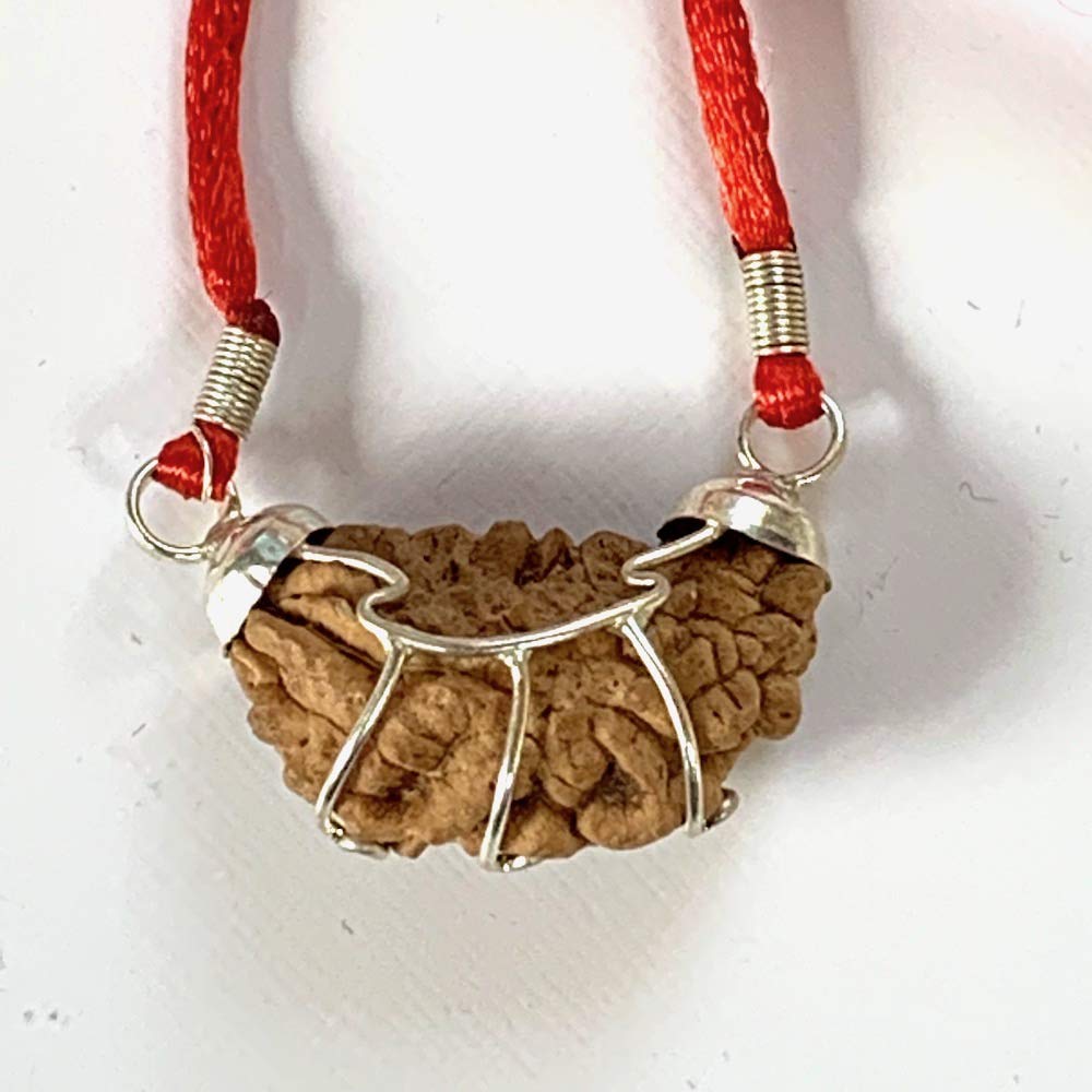 Certified 1 Mukhi Rudraksha (One Face) Rudraksh Bead Pendant Necklace – Peace, Success, Harmony, Power, Fame