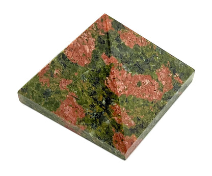 Unakite Crystal Pyramid | 2-Inch Heart Harmony Stone | TATTVA Collection