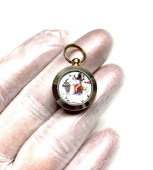 Shani Yantra Kavach Pendant | Navagraha | Saturn Retrograde Protection - Root Chakra