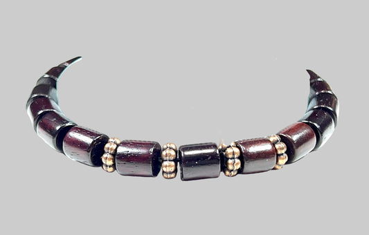 Rosewood Bracelet with Copper Accents | ARANYA Collection