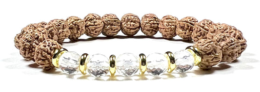 Awaken Your Kundalini Rudraksha Stretch Protection Bracelet Yoga Gifts Energized Prayer Beads Bracelet