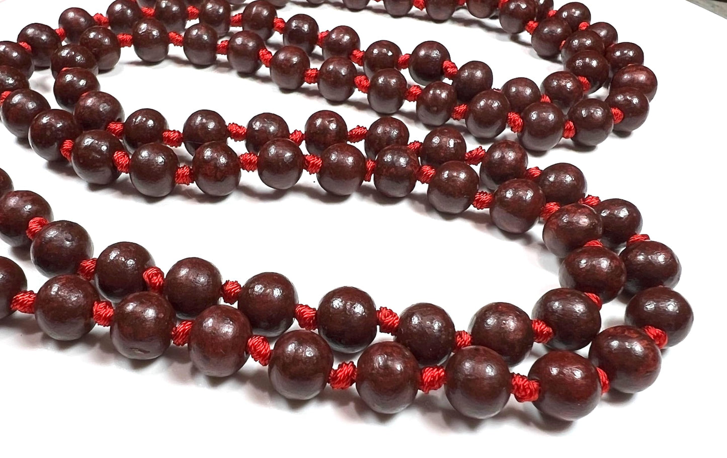 Rosewood Mala Necklace | 10mm 108 Beads | ARANYA Collection