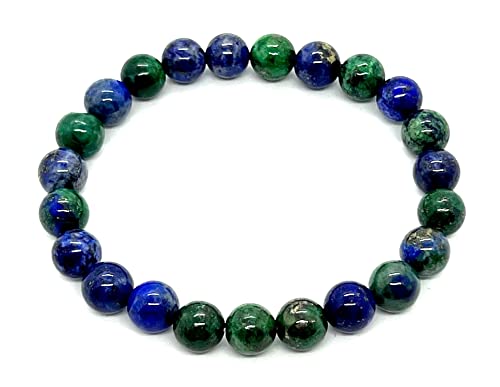Azurite Stretch Bracelet | 8mm Beads | CELESTA Collection