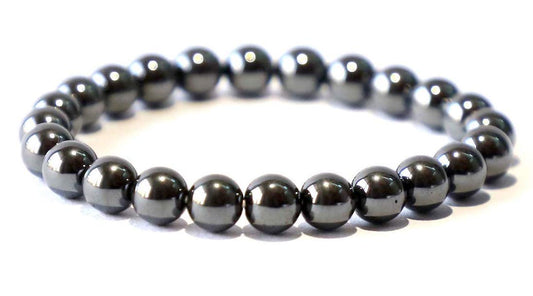 Hematite Stretch Bracelet – Capricorn Birthstone Bracelet – Root Chakra - Find Your Focus