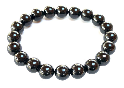 VESTA Black Tourmaline Bracelet | 8mm Grounding Beads for Protection & Root Chakra Healing