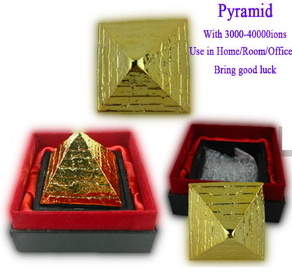 Positive Energy Generator Pyramid | 2-Inch Quantum Ion Stone | TATTVA Collection