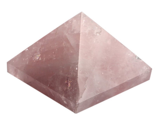 Rose Quartz Crystal Pyramid | 2-Inch Love & Harmony Stone | TATTVA Collection
