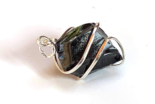 Blue Goldstone Pendant | 1.25-Inch | TARA Collection by AYK