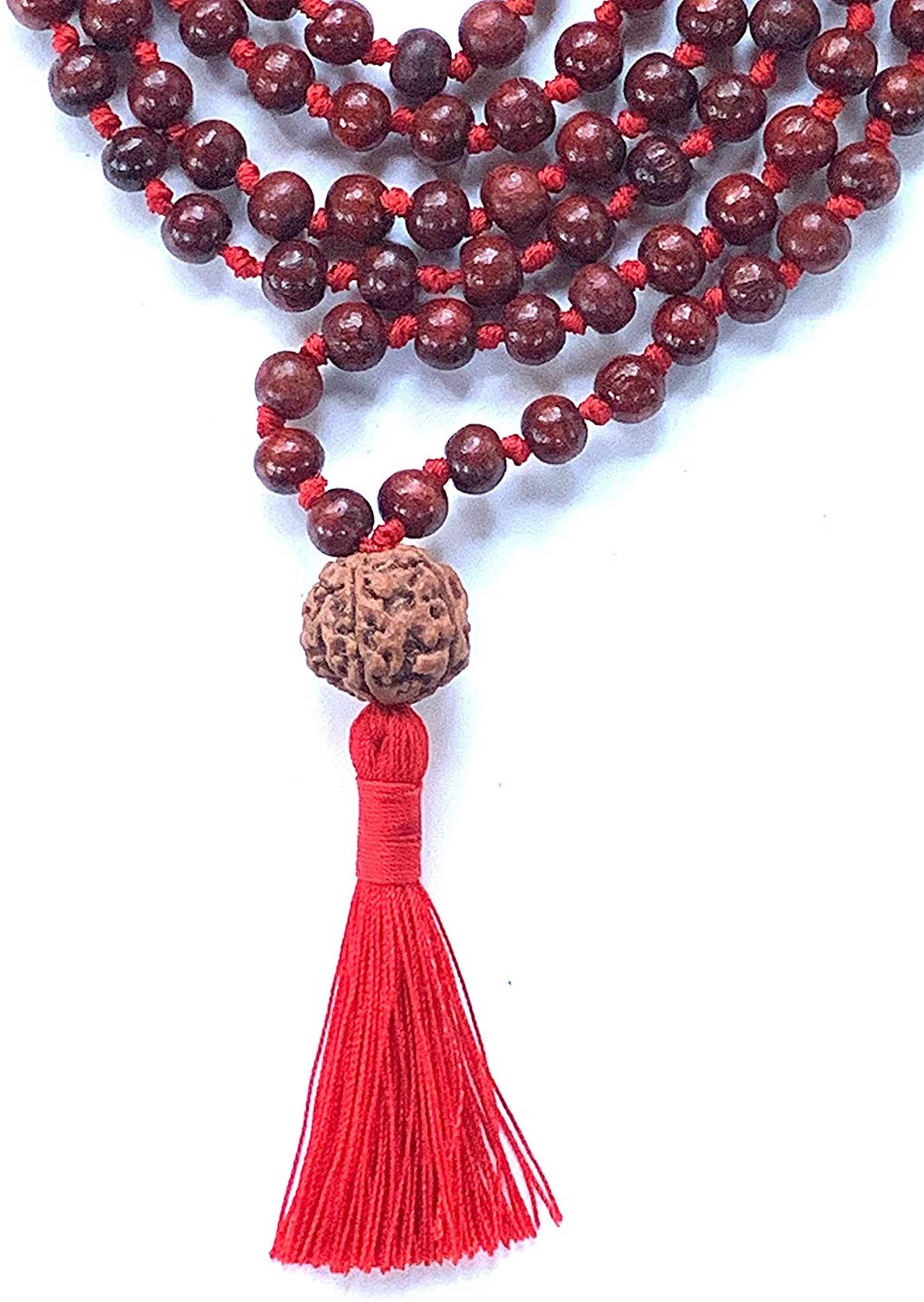 Rosewood Mala with 5 Mukhi Rudraksha | ARANYA Collection