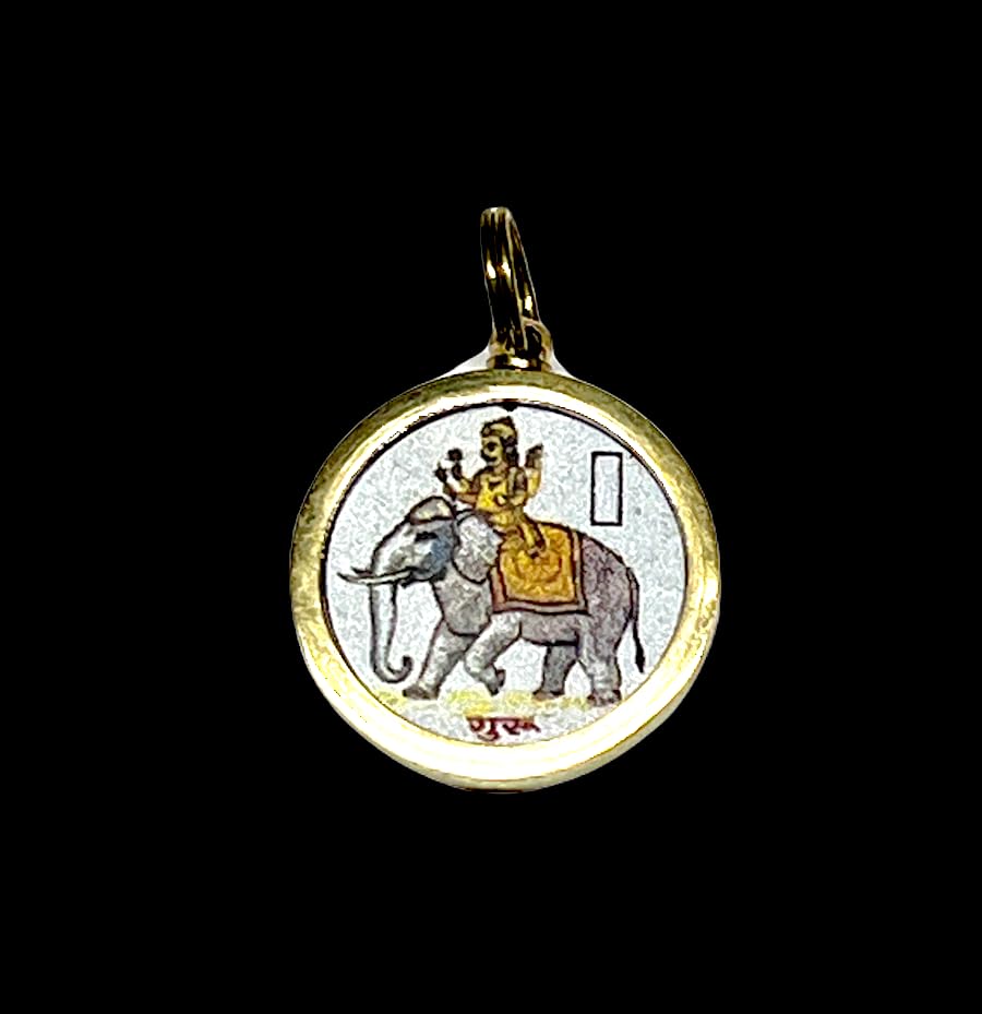 AWAKEN YOUR KUNDALINI Guru Brihaspati Yantra Kavach Pendant - Jupiter Retrograde Planet Protection Amulet - Navagraha Yantra
