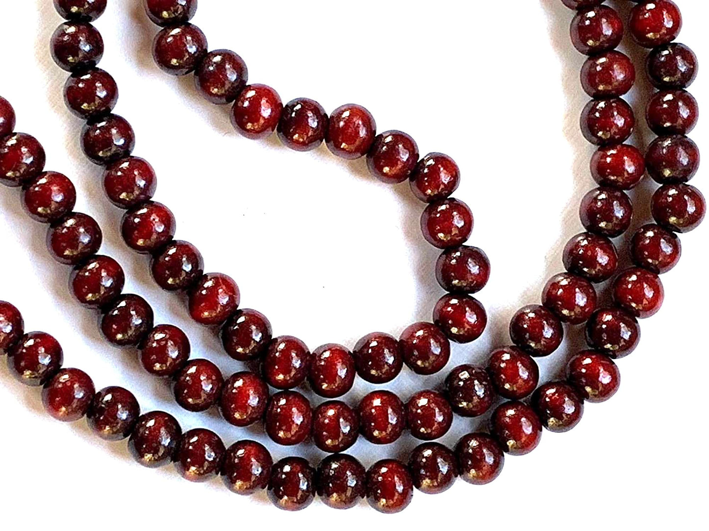 Rosewood Mala Beads Necklace with Rudraksha | ARANYA Collection