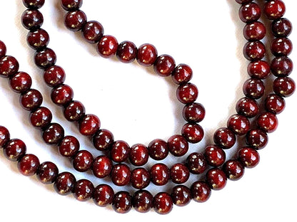 Rosewood Mala Beads Necklace with Rudraksha | ARANYA Collection