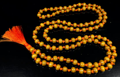 Hand-Knotted Tulsi Mala Beads Necklace – 8mm 108 Buddhist Prayer Beads – Multicolor Options – Chakra Balancing & Zodiac Birthstones – Meditation Jewelry