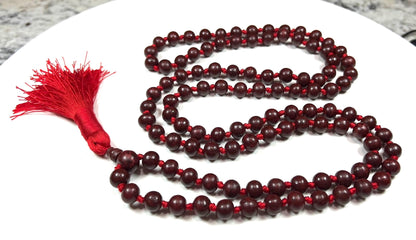 Rosewood Mala Necklace | 10mm 108 Beads | ARANYA Collection