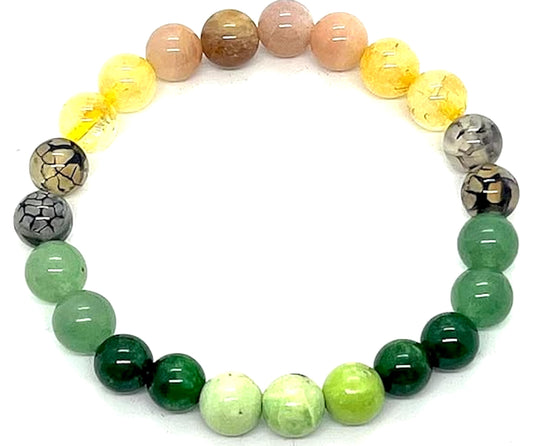 Luck Bracelet: Crystals for Prosperity, Crystal Wealth Charm for Men & Women