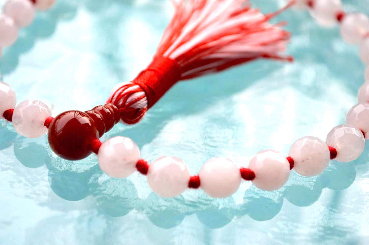 Pink Jade Pocket Mala | 27 Beads for Love & Emotional Balance | ANKURA Collection