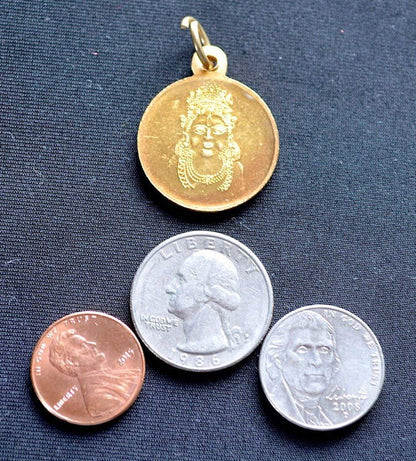 Kuber Yantra Pendant - Ashtadhatu (8 Metals) | 1 Inch | Universal Birthstone, Root Chakra
