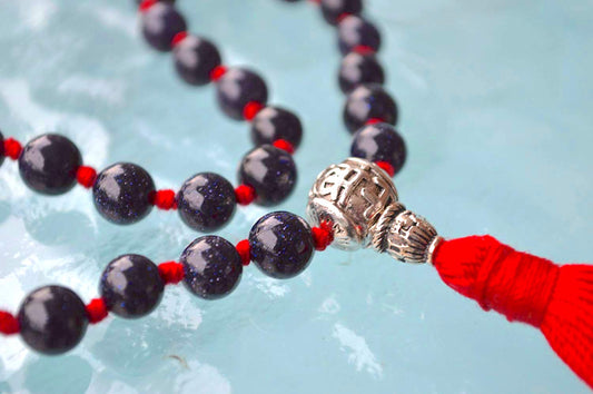 Gold Stone Pocket Mala | 27 Beads for Confidence & Ambition | ANKURA Collection