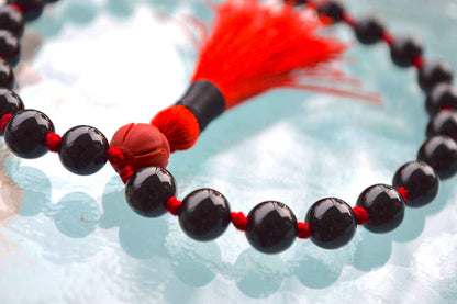 Black Tourmaline Pocket Mala | 27 Beads for Protection & Grounding | VESTA & ANKUR Collection