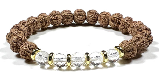 Awaken Your Kundalini Rudraksha Stretch Protection Bracelet Yoga Gifts Energized Prayer Beads Bracelet