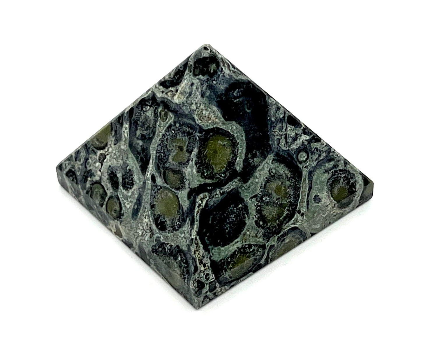 Kambaba Jasper Crystal Pyramid | 2-Inch Stone of Grounding | TATTVA Collection