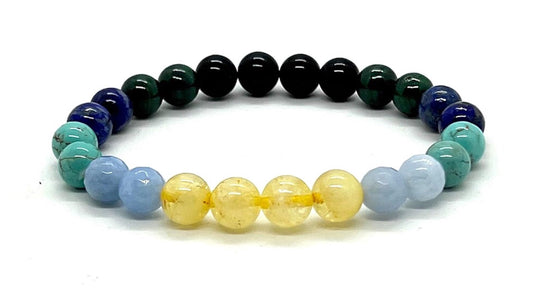 Scorpio Birthstone Bracelet (8mm Beads) - Multi-Chakra Alignment
