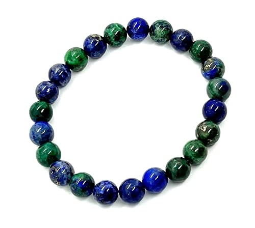 Azurite Stretch Bracelet | 8mm Beads | CELESTA Collection
