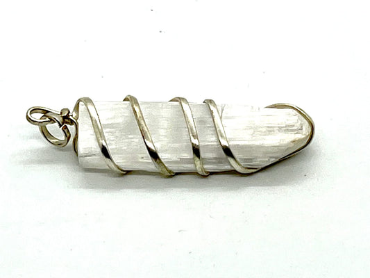 Selenite Pendant - Illuminate Your Path - Universal Birthstone - Crown Chakra Crystal