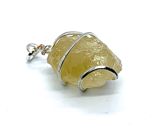 Awaken Your Kundalini Natural Raw healing Crystals Pendant Chakra healing Gemstone Necklace Calming Love Friendship Life Force Psychic Power Stones (Citrine)