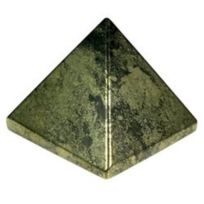 Pyrite Crystal Pyramid | 2-Inch Empowerment Stone | TATTVA Collection