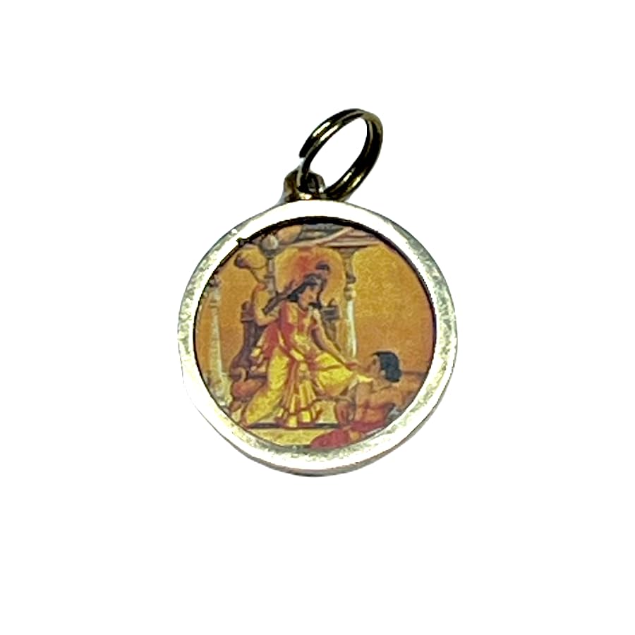 Baglamukhi Yantra Kavach Pendant - For Protection, Victory, Removing Obstacles, Confidence & Success - Embrace Inncer Strength