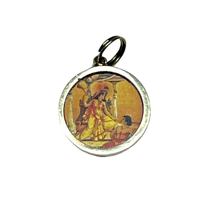 Baglamukhi Yantra Kavach Pendant - For Protection, Victory, Removing Obstacles, Confidence & Success - Embrace Inncer Strength
