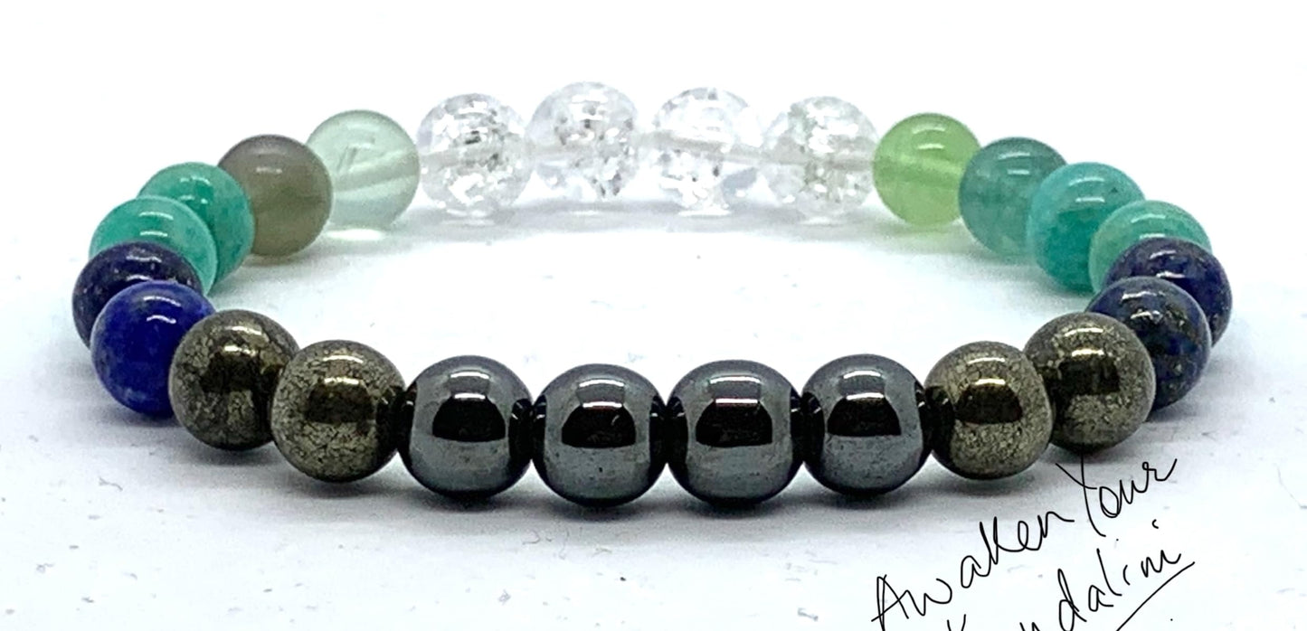 Mercury Retrograde Planet Protection Stretch Bracelet - Gemini Birthstone - Mercury Astrol