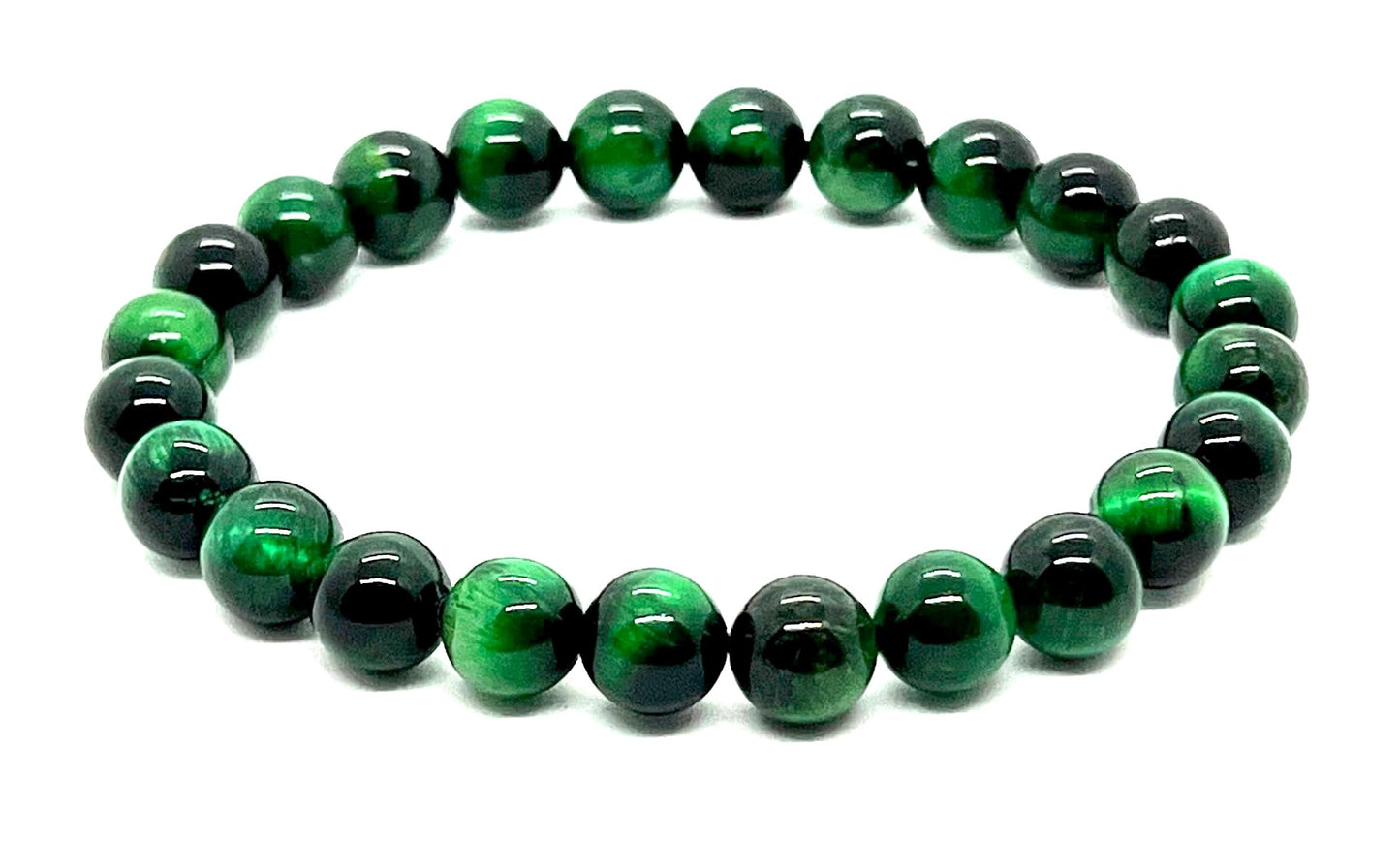 Tiger's Eye Stretch Bracelet – 8mm Beads – Multicolor Options – Solar Plexus Chakra & Zodiac Birthstones – Meditation Jewelry