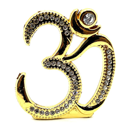Auspicious Om Aum Sign - For Peace Harmony Tranquility - Positive Energy Generator - Repels Negative Energy, Fear, Bad Omen - Approx Size 2.25 Inches