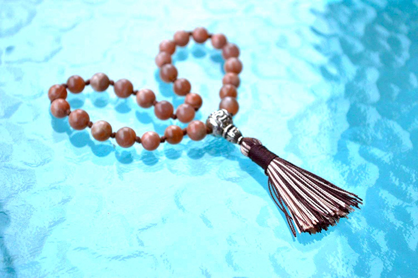 Picture Jasper Pocket Mala | 27 Beads for Grounding & Stability | ANKURA Collection