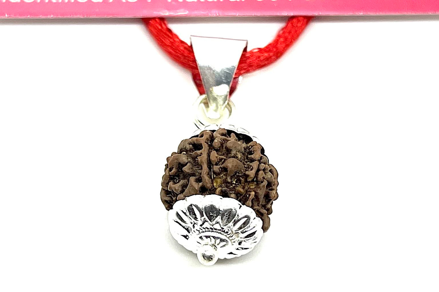 Embrace Harmony & Overcoming Challenges: Handmade Certified 6 Mukhi Rudraksha Pendant Necklace - Virgo Birthstone - Third Eye Chakra Alignment