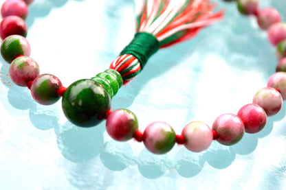 Mixed Jade Pocket Mala | 27 Beads for Harmony & Healing | ANKURA Collection