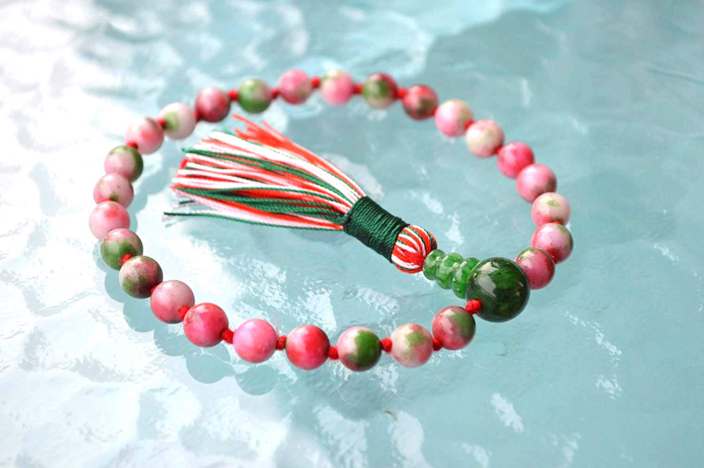 Mixed Jade Pocket Mala | 27 Beads for Harmony & Healing | ANKURA Collection