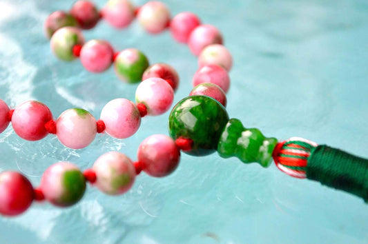 Mixed Jade Pocket Mala | 27 Beads for Harmony & Healing | ANKURA Collection