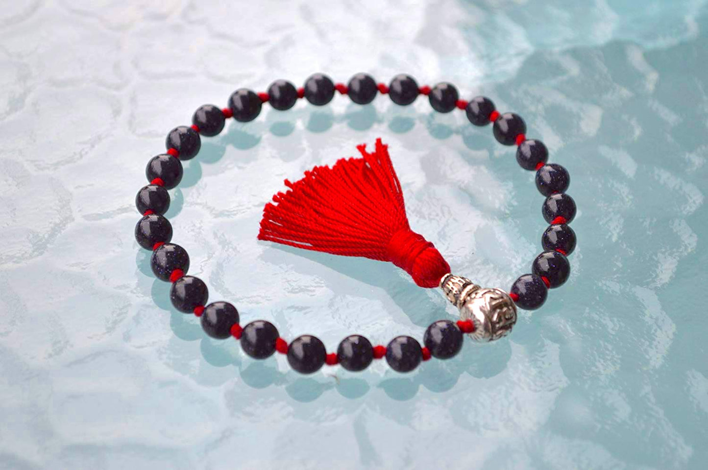 Gold Stone Pocket Mala | 27 Beads for Confidence & Ambition | ANKURA Collection