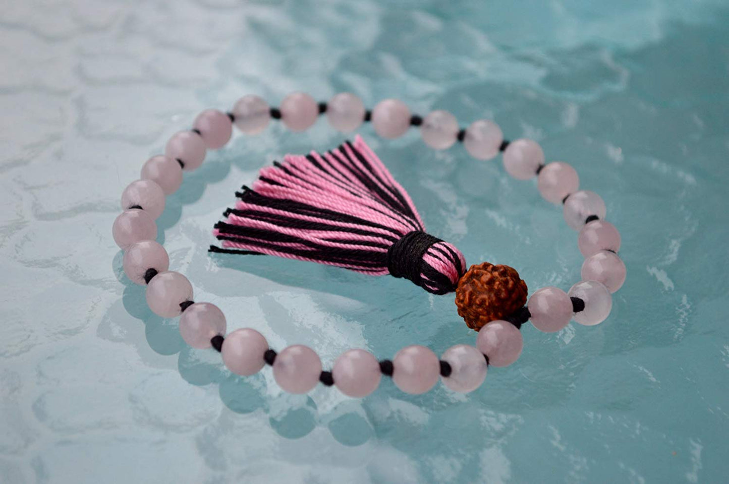 Rose Quartz Pocket Mala | 27 Beads for Love & Healing | ANKURA Collection