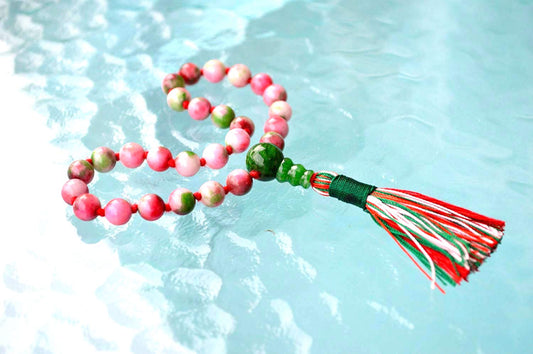 Mixed Jade Pocket Mala | 27 Beads for Harmony & Healing | ANKURA Collection