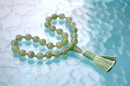 Green Aventurine Pocket Mala | 27 Beads for Prosperity & Calm | ANKURA Collection