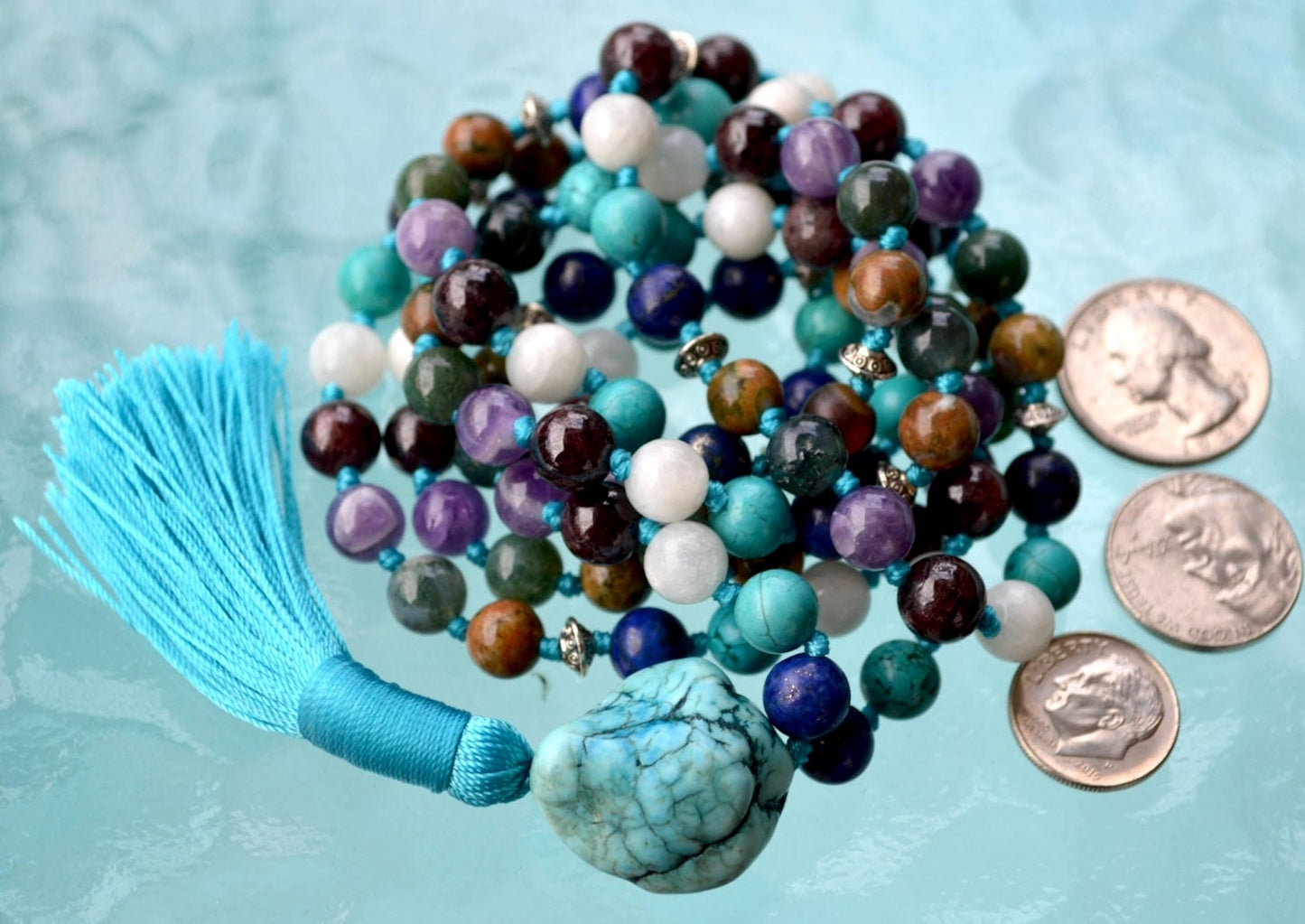 Ultimate Zodiac Mala Necklace | Hand-Knotted 108 Beads | ASTRA Collection