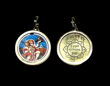 Hanuman Yantra Kavach Locket - Protection, Overcoming Fear, Strength and Courage, Vitality, Resilience and Inner Power - Root Chakra Association