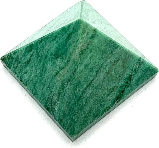 Green Jade Crystal Pyramid | 2-Inch Heart Chakra Healing | TATTVA Collection