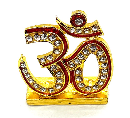 Auspicious Om Aum Sign - For Peace, Harmony, Tranquility - Positive Energy Generator - Repels Negative Energy, Fear, Bad Omen - Approx Size 1.5 Inches