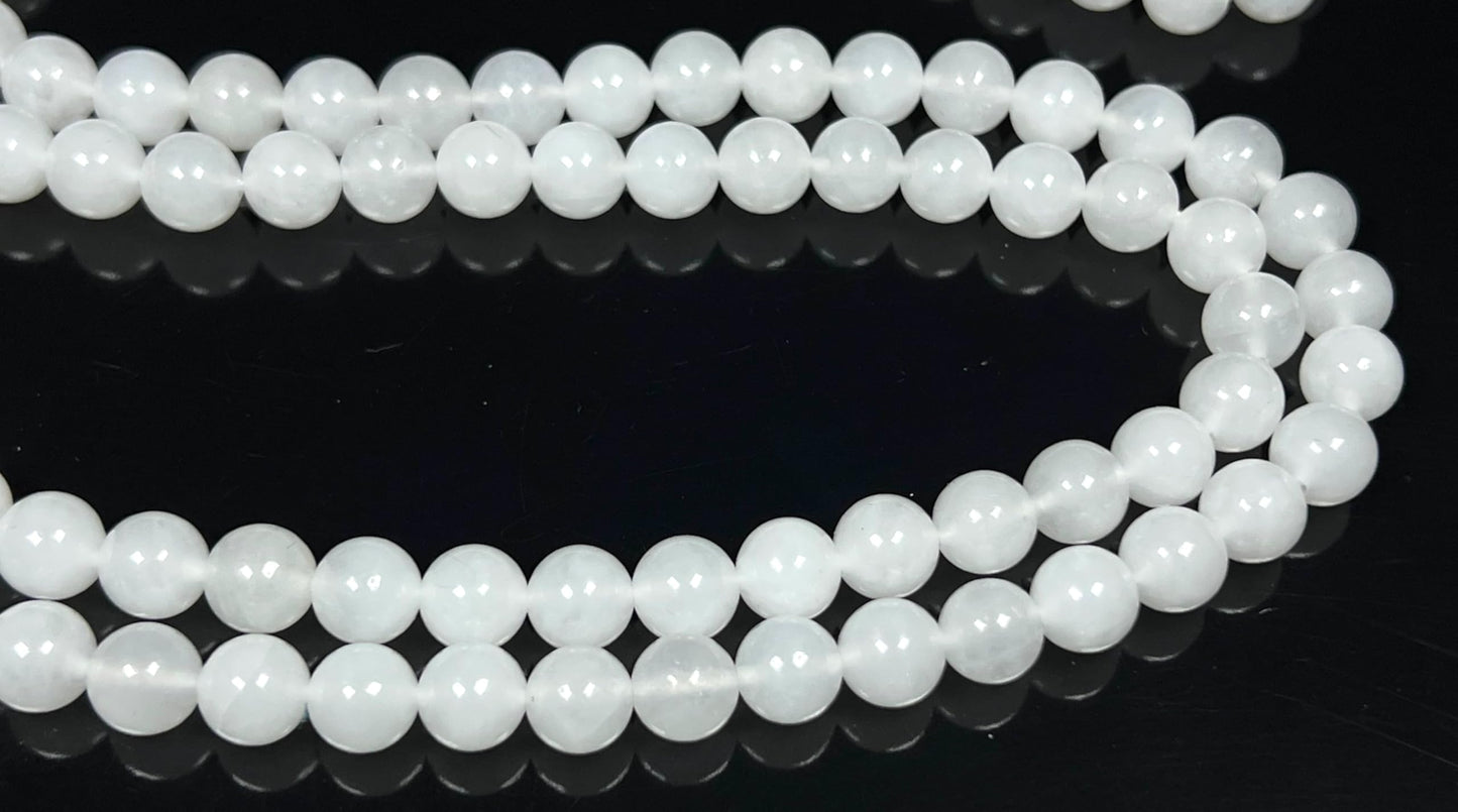 Handmade Agate Mala Beads Necklace with Black Onyx Guru Bead – 108 Beads – 8mm – Multicolor Options – Chakra Balancing & Zodiac Birthstone – Meditation Jewelry